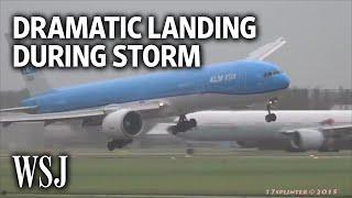 Dramatic Video Shows Plane Landing During Violent Storm