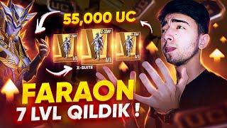 55,400 UC FARAON FULL QILAMIZ  ENG OMADLI KOSTYUM-X - PUBG MOBILE!