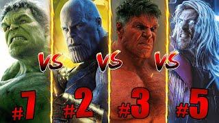 Who's Really the Physically Strongest Character in the MCU? | Ranking From Weakest to Strongest!