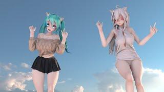 【2K MMD】Haku&Miku - drop pop candy【69】