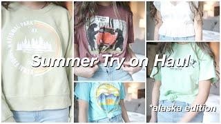 Summer try on Haul ft. Everything I bought in Alaska