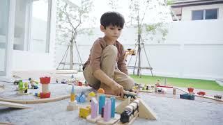 PlanToys | Urban City Blocks, Countryside Blocks