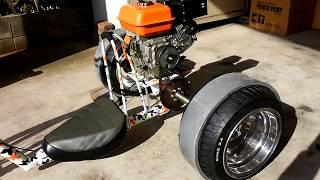 First drifttrike with engine is completed