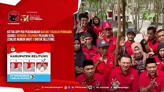 Ketua DPP PDI Perjuangan Basuki Tjahaja Purnama (Ahok): Hendra-Sylpana Pilihan Kita.