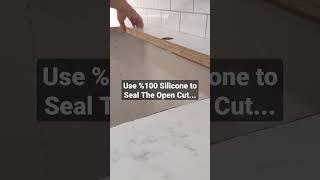 Installing a Drop in Kitchen Sink #shorts