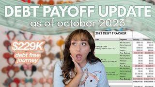 DEBT PAYOFF UPDATE OCTOBER 2023 | my debt free journey, six figure student loan