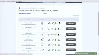 Find IP camera RTSP URL (Community Platform)