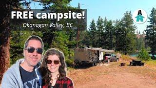 FREE camping in the Okanagan Valley | Burnell Recreation Site Review