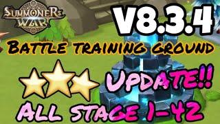 All Battle Training Ground Guide Mock Battle 1-42 ⭐️⭐️⭐️ (Summoners war)  V 8.3.4 UPDATE! 2024