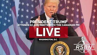 LIVE: President Trump Attends G7 and Meets with the Canadian PM - 6/16/25