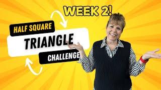 Half Square Triangle Quilt Block Challenge -Week 2!