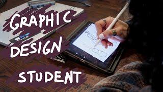 Day In A Life As A Graphic Design Student! (Los Angeles Film School)