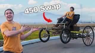 Testing KTM 450 Amish Buggy!