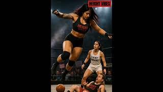 World's Tallest Female Wrestler #4 🩱 #heightvibes #shorts #wrestling #tallgirlfriend #tallwoman