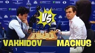 Vakhidov VS Magnus Carlsen || World Blitz Chess 2023 - R2