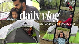 Camping Day 2 at Pigeon Lake , Alberta | Canada | Travel Vlog | Bhut tez RAIN ho gayi ...