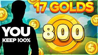 17 GOLD COINS On LE BANDIT SLOT BONUS BUYS!!