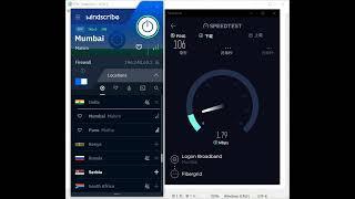 【Windscribe VPN】Review India Speed Test ️️️️