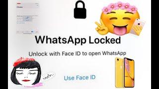 WhatsApp Face ID for iPhone X, XS XR, XS MAX