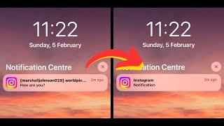 How to Hide Message Notifications On Instagram!