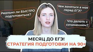 МЕСЯЦ ДО ЕГЭ! СТРАТЕГИЯ ПОДГОТОВКИ НА 90+ / КАК СДАТЬ ЕГЭ ПО РУССКОМУ?