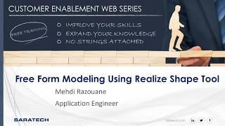 CES: NX CAD Free Form Modeling using the Realize Shape Tool