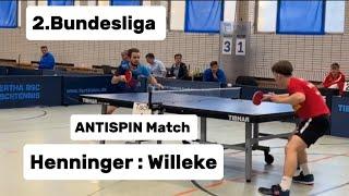 ANTISPIN Match bei Hertha BSC Berlin | M.Henninger(2254TTR) : J.Willeke(2138TTR)