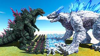 Growing Godzilla 2000 Millennium VS Shimo - Animal Revolt Battle Simulator
