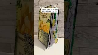 Dollar tree notebook turn journal #journal #recycle #dollartree #chipbags #craftideas #diy