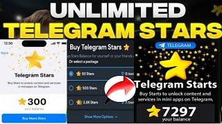 Unlimited Telegram Stars zero fee| How to Get Telegram Stars | how to send Telegram Stars to friends