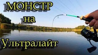 Рыбалка на спиннинг. Клюнул монстр на ультралайт. Fishing