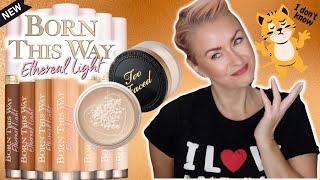 NEW Too Faced Born This Way ETHEREAL Light Concealer + Setting Powder Review | Steff's Beauty Stash