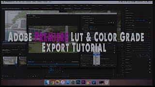 Adobe Premiere Luts Color Grade and Export Setting Tutorial