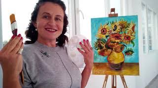 Подсолнухи Свободная копия Ван Гога | Sunflowers Free copy of Van Gogh