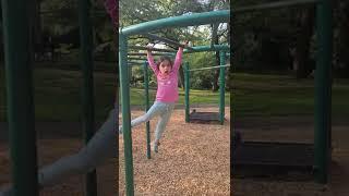 Adina's 1st Monkey  bars
