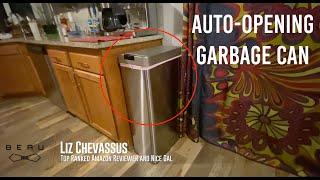  hOmeLabs 13 Gallon Automatic Trash Can Review - Kitchen Sensor Auto Open Large Garbage Can