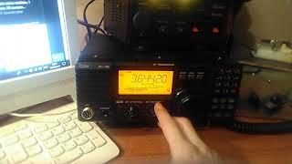 icom 78 и диполь с высотой подвеса 3 метра от земли