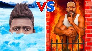 Franklin Vs Franklin Hot Vs Cold Hide And Seek In GTA 5 | Indian Bike Driving 3d