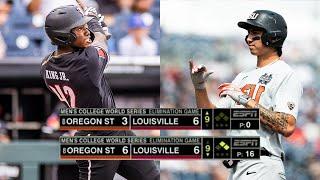 CRAZY 9th inning finish between Oregon State-Louisville... AGAIN