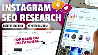 INSTAGRAM SEO: How to Rank Top on Instagram  | Keyword/Hashtags Research for Instagram