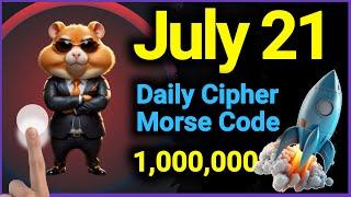 21July Hamster Kombat Daily Cipher Code  Today