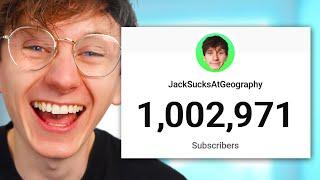 I got 1 MILLION Subscribers!!