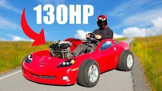 I turned my Corvette Bed into a GO KART!