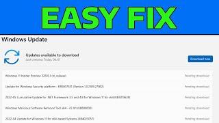 How To Fix Windows Update Pending Install