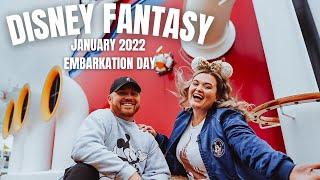 Boarding the Disney Fantasy Cruise Ship January 2022 | Embarkation and Testing