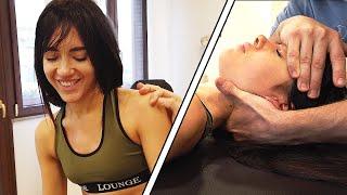 FIRST TIME ADJUSTMENT with Chiara Natie *MODEL* & LOUD ASMR CRACKS