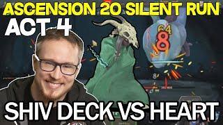 Ascension 20 Silent Run Act 4 | Slay The Spire