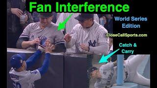 Fan Interferes with Mookie Betts in World Series & Alex Verdugo's Catch and Carry in New York & LA