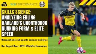 Erling Haaland sprint form | Analyzing his unorthodox gait & elite speed