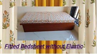 Sewing easy Fitted Bedsheet without Elastic.